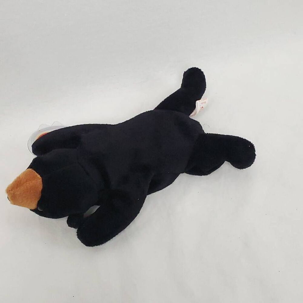 TY Beanie Babies RARE "Blackie" The Bear Original Ty Beanie Baby - Picture 3 of 4